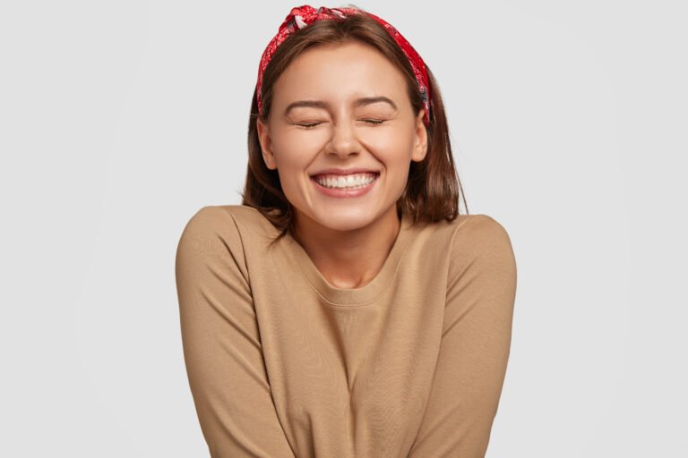 Warm portrait of a woman smiling